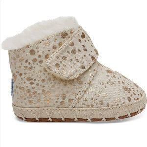 TOMS Tiny Cunas Gold Foil Snow Spots